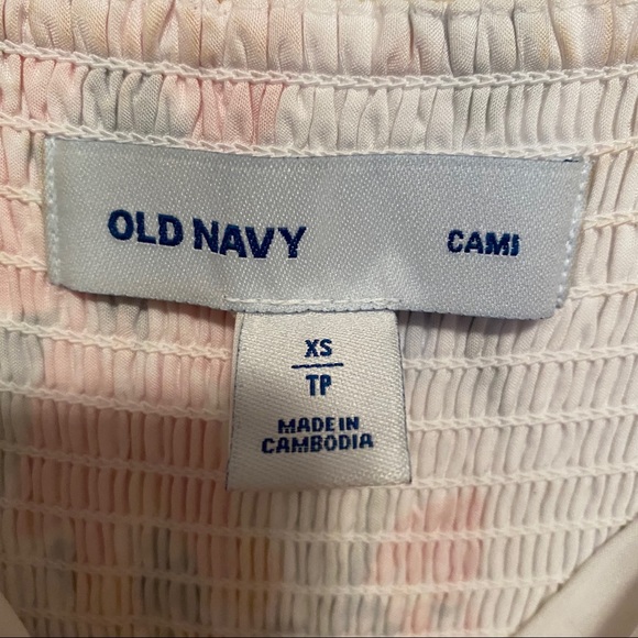 Old Navy cami dress white with floral pattern - Picture 5 of 5